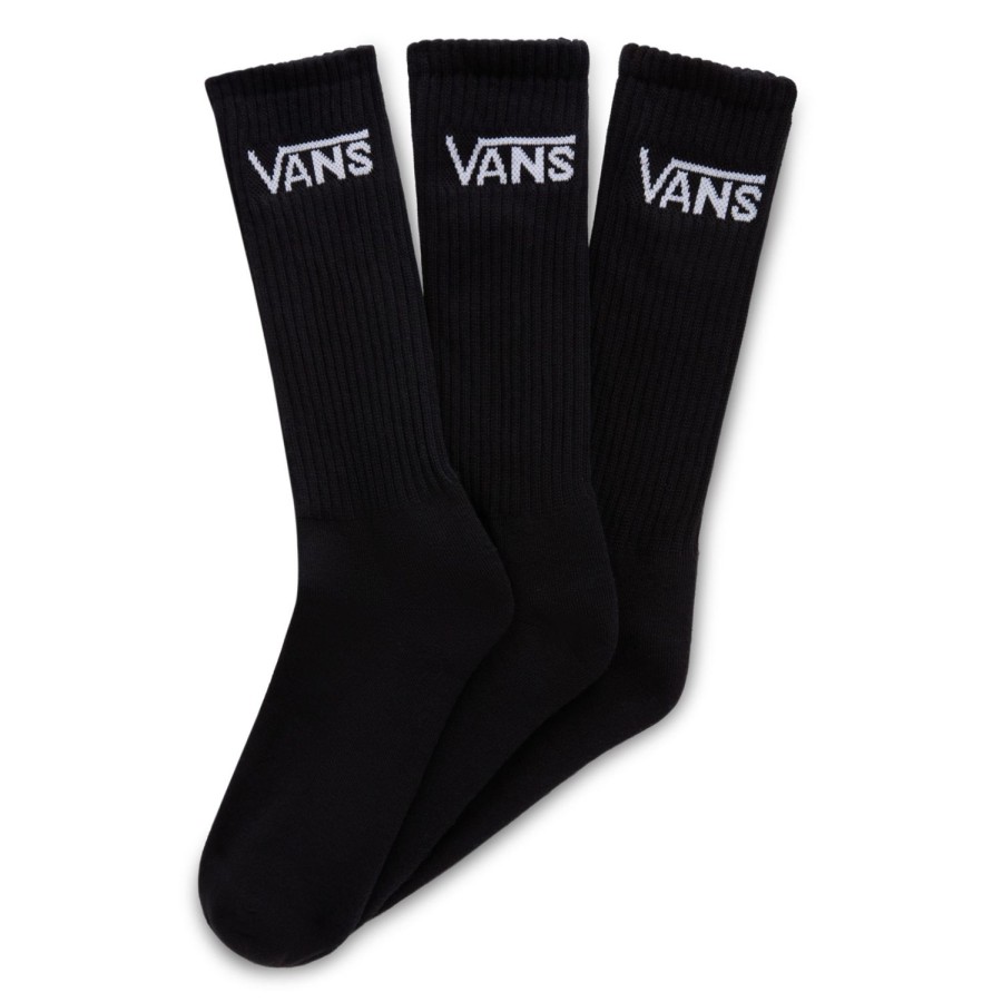 Damen VANS Socken | Classic Crew Socken (3 Paar) Schwarz