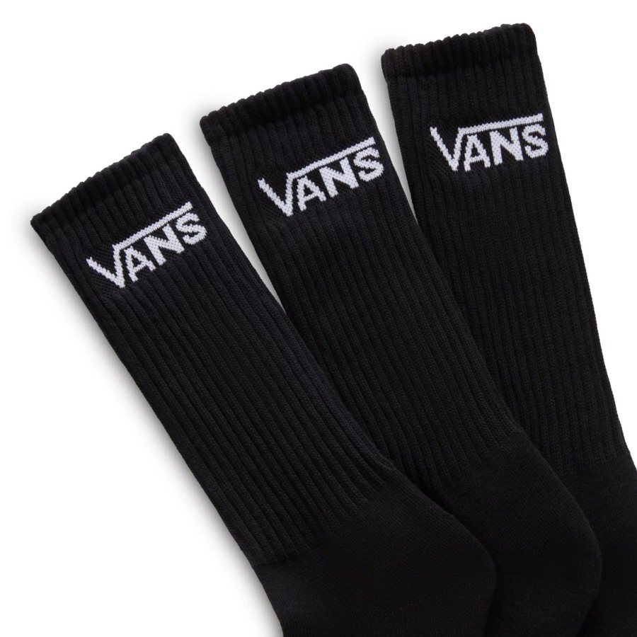 Damen VANS Socken | Classic Crew Socken (3 Paar) Schwarz