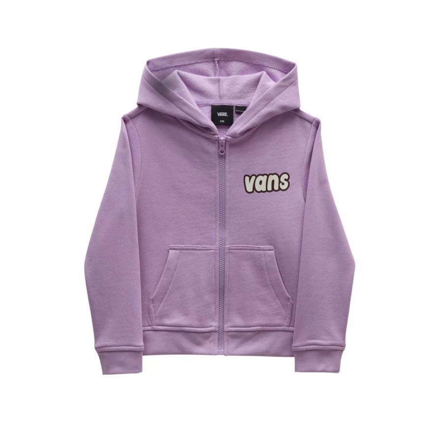 Kinder VANS Kleinkind-Bekleidung (2-8 Jahre) | Kleine Kinder Ginger Board Man Full Zip Hoodie (2-8 Jahre) Violett