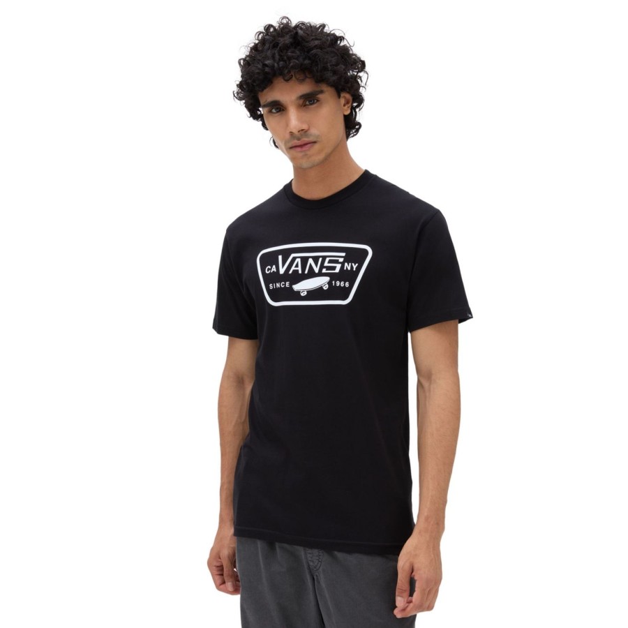 Herren VANS T-Shirts & Tank Tops | Full Patch T-Shirt Schwarz, Weis