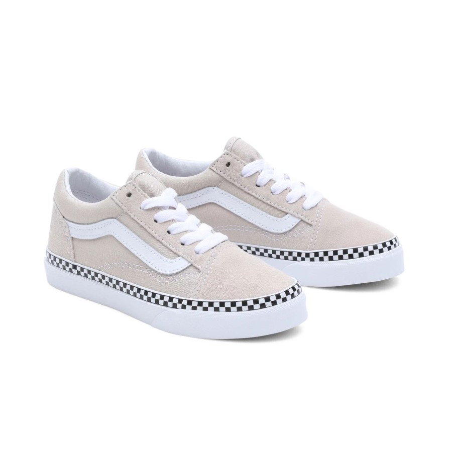 Kinder VANS Kleinkinder-Schuhe (1-4 Jahre) | Kinder Old Skool Schuhe (4-8 Jahre) Beige