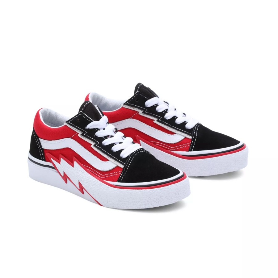 Kinder VANS Kinderschuhe (4-8 Jahre) | Kinder Old Skool Bolt Schuhe (4-8 Jahre) Rot