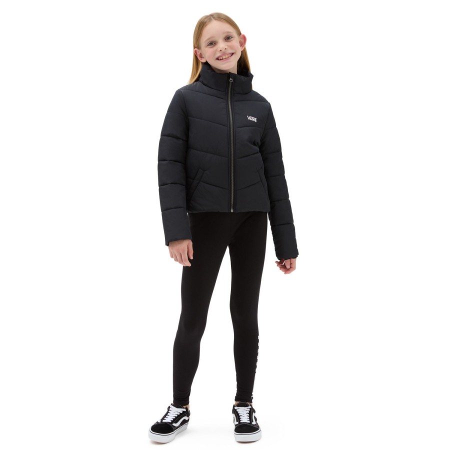 Kinder VANS Madchen-Bekleidung (8-14+) | Madchen Foundry Pufferjacke Mte (8-14+ Jahre) Schwarz