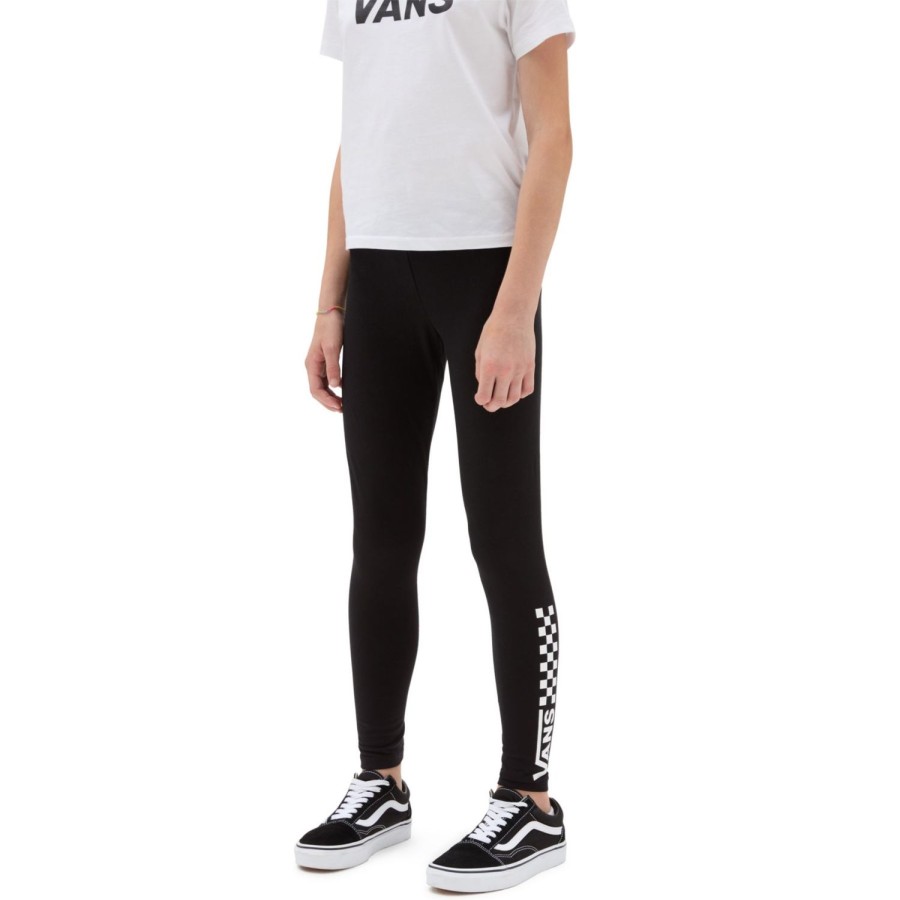 Herren VANS Hosen Guide | Madchen Chalkboard Leggings (8-14 Jahre) Schwarz, Weis