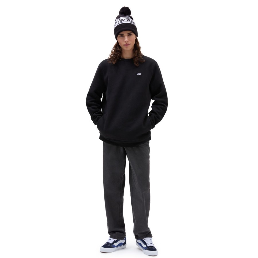 Herren VANS Kapuzenpullover & Sweatshirts | Comfycush Rundhalspullover Schwarz