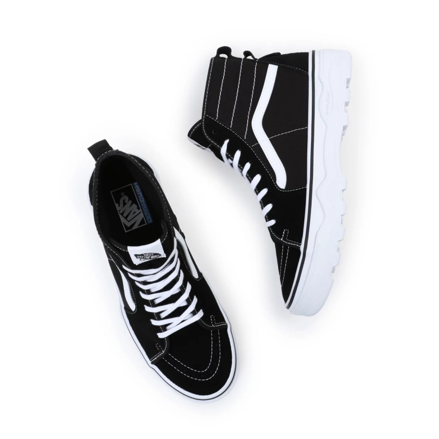 Damen VANS Plateauschuhe | Sentry Sk8-Hi Wc Schuhe Schwarz