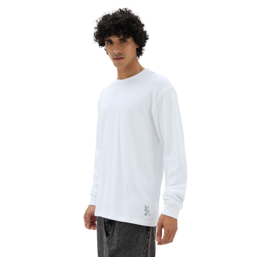 Herren VANS T-Shirts & Tank Tops | Nick Michel Langarm-Strick-Sweatshirt Weis