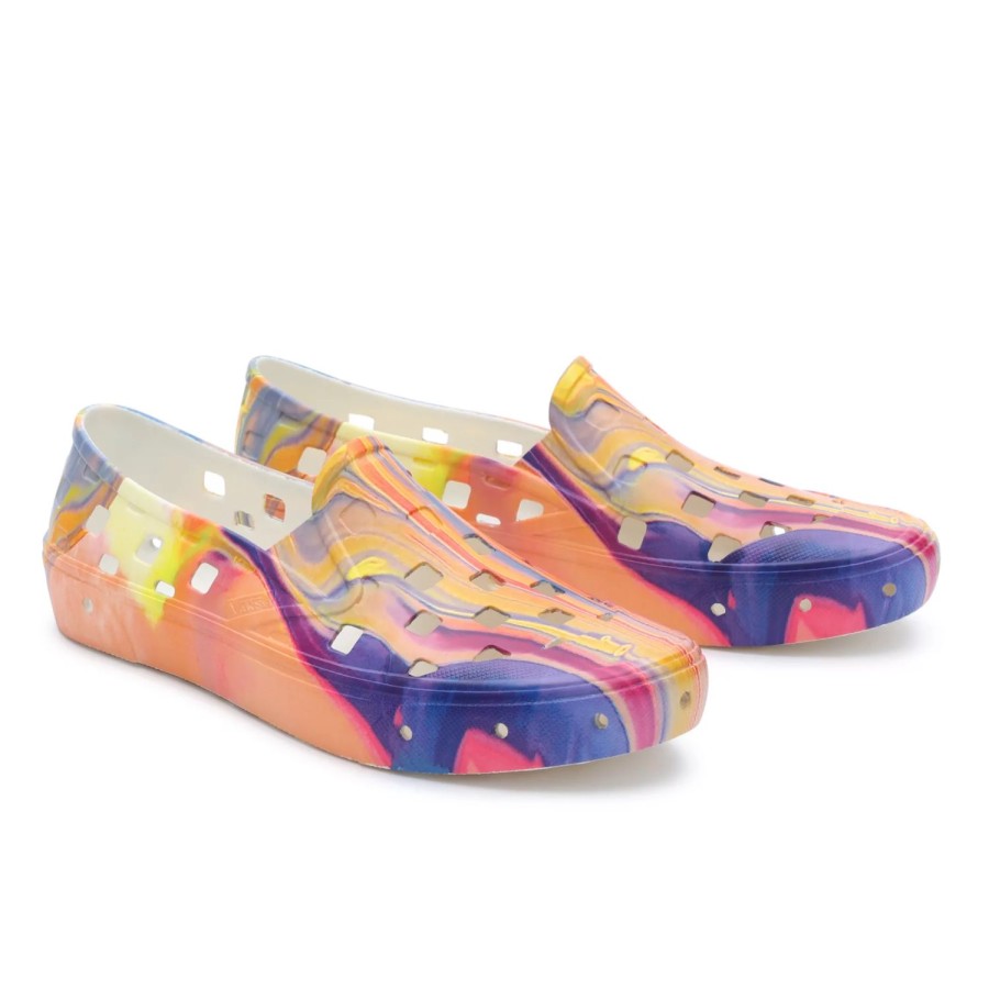 Damen VANS Slip-On-Schuhe | Resin Rainbow Slip-On Trk Schuhe Multicolour