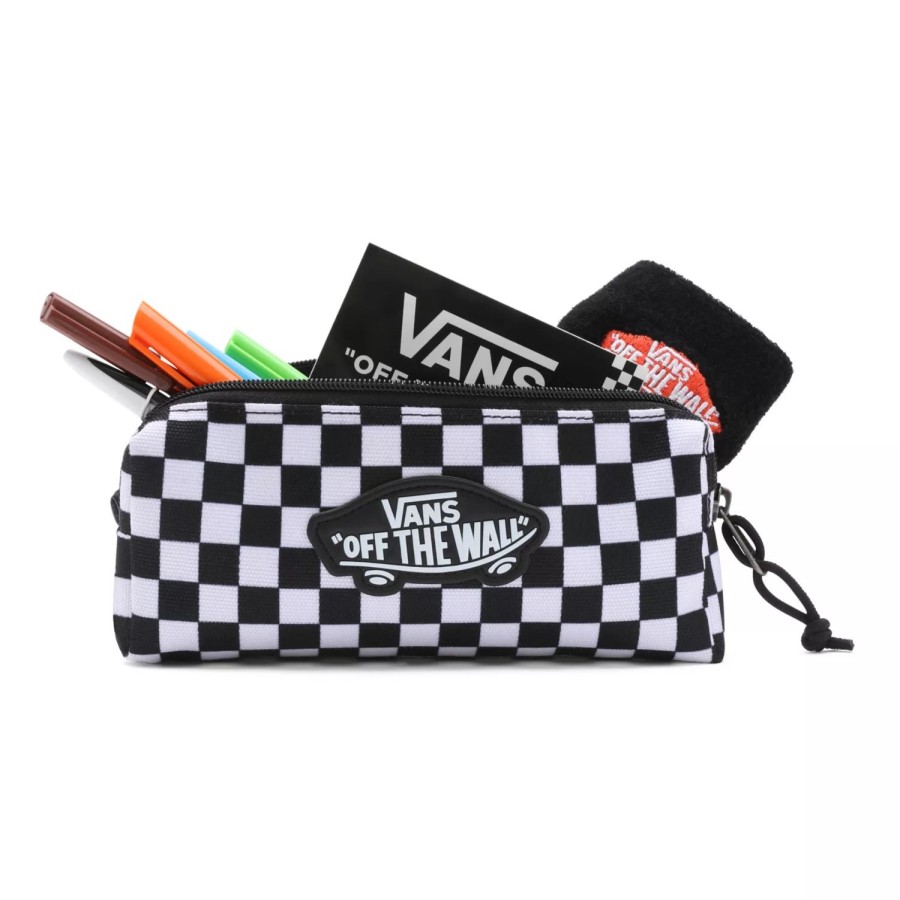 Kinder VANS Andere Accessoires | Off The Wall Federmappchen Schwarz, Weis