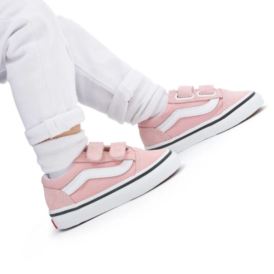 Kinder VANS Classics | Kleinkinder Old Skool Schuhe Mit Klettverschluss (1-4 Jahre) Rosa