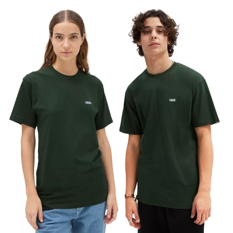 Damen VANS T-Shirts & Oberteile | Left Chest Logo T-Shirt Grun