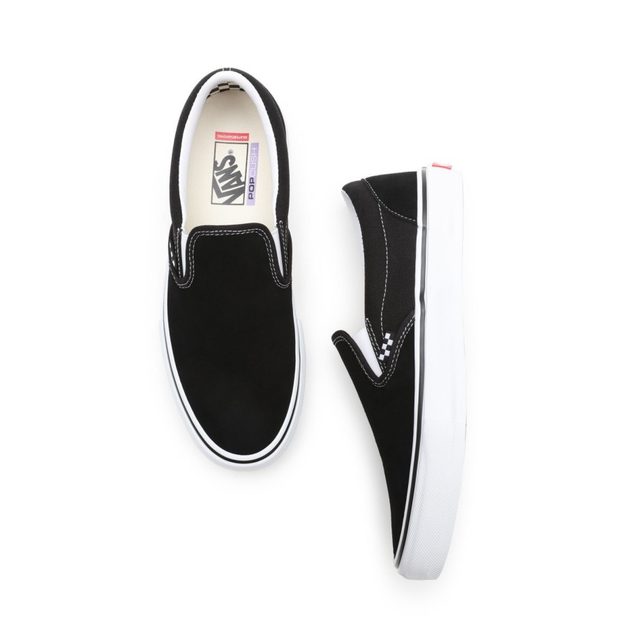 Herren VANS Slip-On-Schuhe | Slip-On Skateschuhe Schwarz