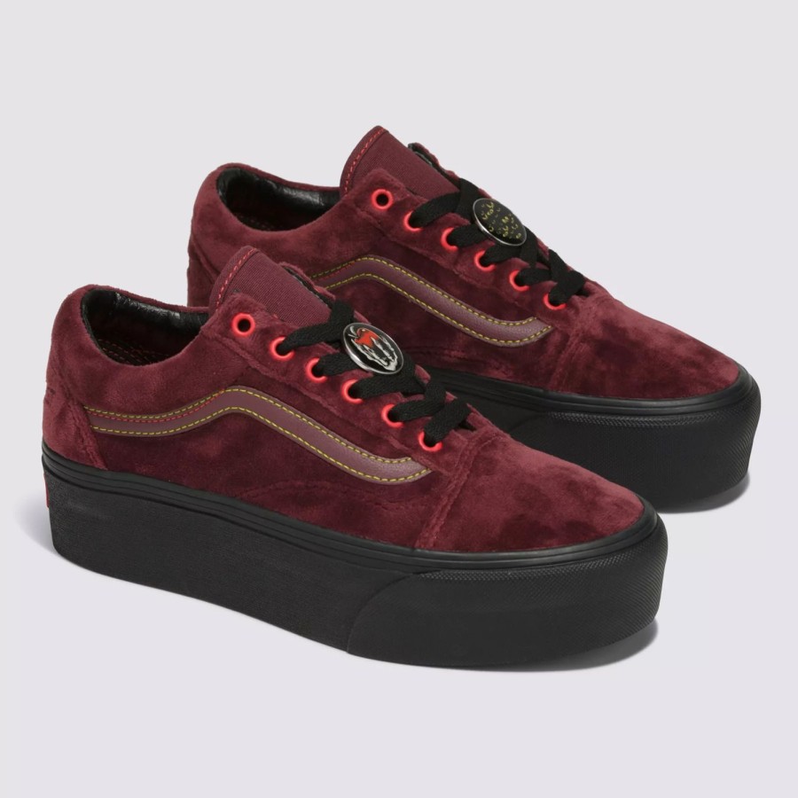 Damen VANS Classics | Disney X Vans Old Skool Stackform Schuhe Rot