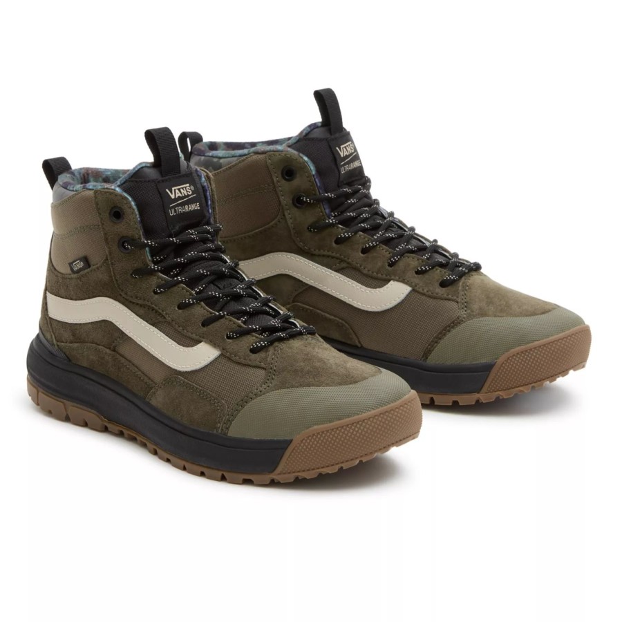 Damen VANS Ultrarange Schuhe | Rain Camo Ultrarange Exo Hi Mte-1 Schuhe Grun