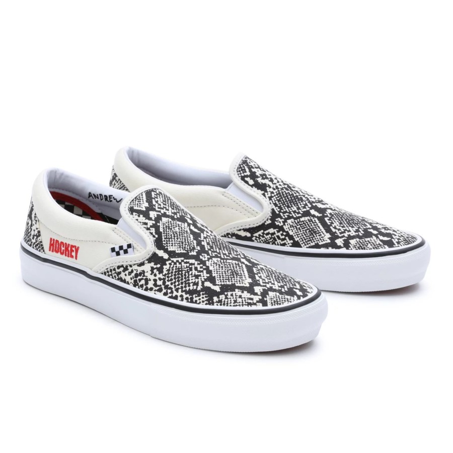 Herren VANS Skateschuhe | Vans X Hockey Skate Slip-On Schuhe Braun