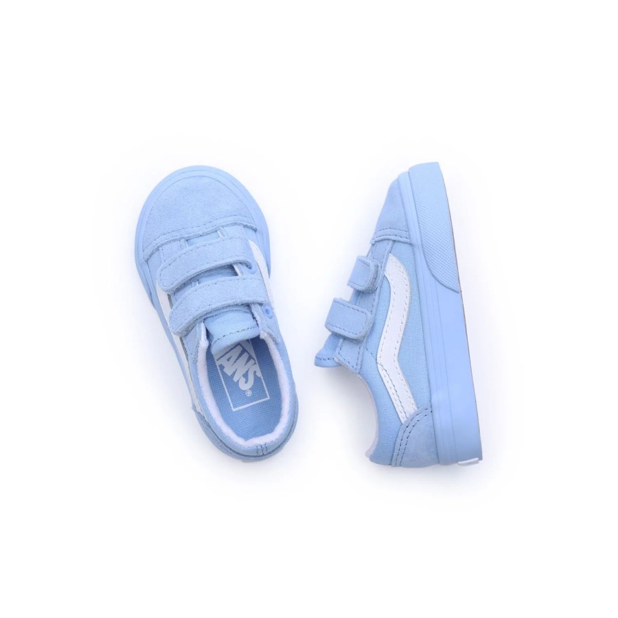 Kinder VANS Easy On, Easy Off | Kleinkinder Old Skool Schuhe Mit Klettverschluss (1-4 Jahre) Blau