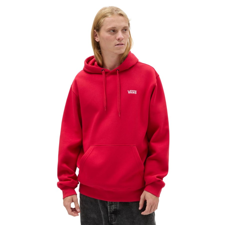 Herren VANS Kapuzenpullover & Sweatshirts | Core Basic Hoodie Rot