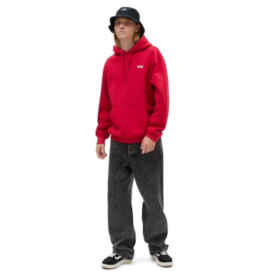 Herren VANS Kapuzenpullover & Sweatshirts | Core Basic Hoodie Rot