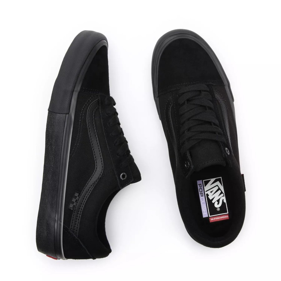 Herren VANS Low-Top-Schuhe | Old Skool Skateschuhe Schwarz