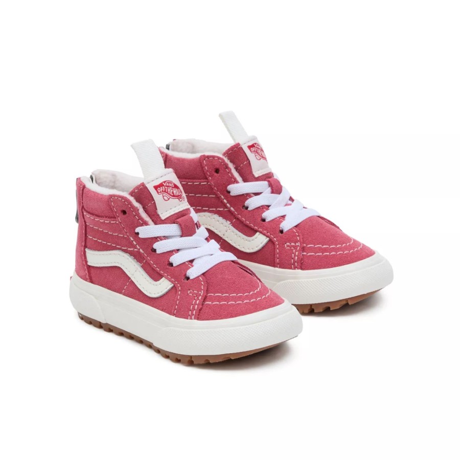 Kinder VANS Kleinkinder-Schuhe (1-4 Jahre) | Kleinkinder Sk8-Hi Zip Mte-1 Schuhe (1-4 Jahre) Rot