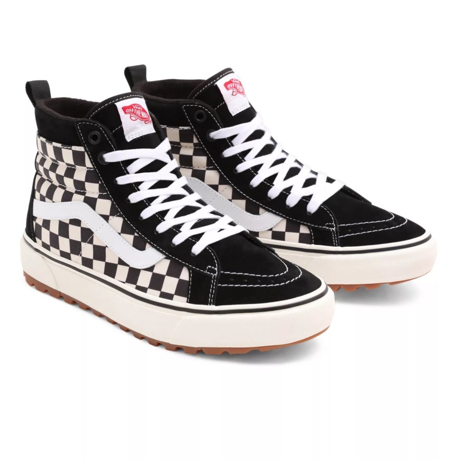 Damen VANS Low-Top Sneaker | Sk8-Hi Mte-1 Schuhe Schwarz, Weis