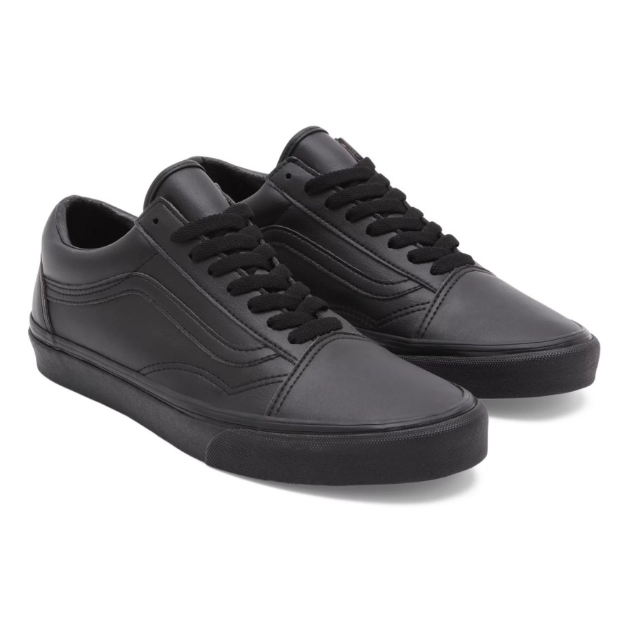 Damen VANS Low-Top Sneaker | Classic Tumble Old Skool Schuhe Schwarz