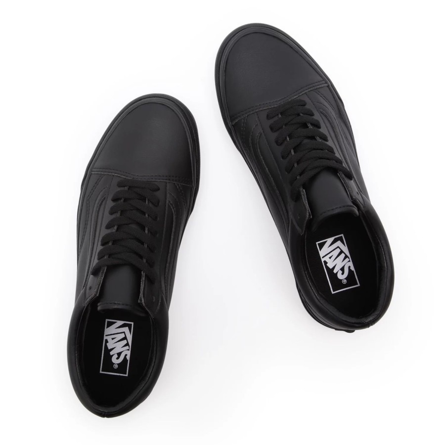 Damen VANS Low-Top Sneaker | Classic Tumble Old Skool Schuhe Schwarz