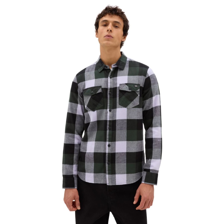 Herren VANS Hemden | Box Flanell-Langarmhemd Mit Knopfleiste Multicolour