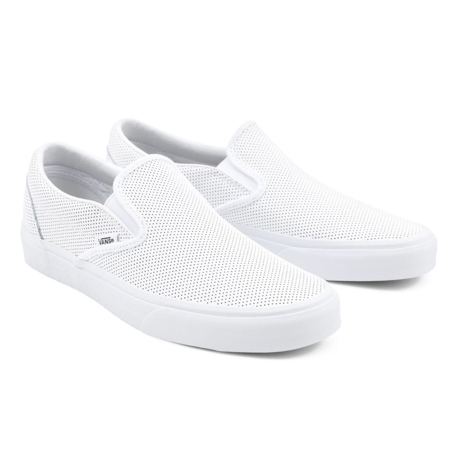 Damen VANS Classics | Classic Slip-On Lederschuhe Weis