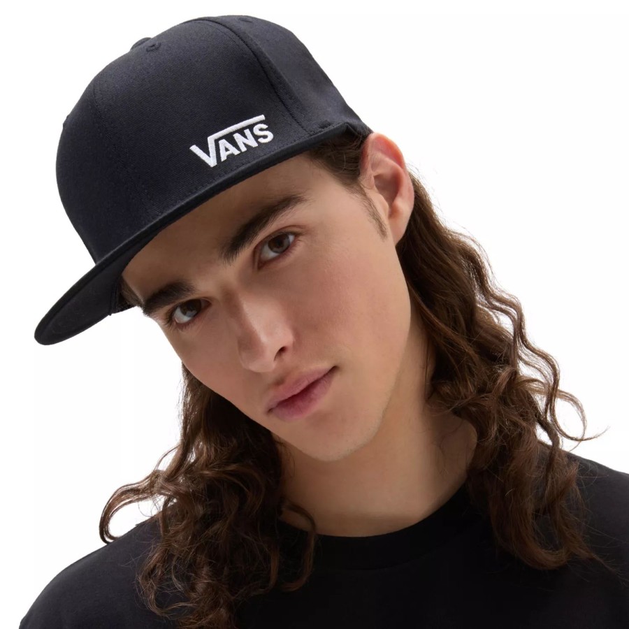 Herren VANS Mutzen, Caps & Hute | Splitz Flexfit Kappe Schwarz