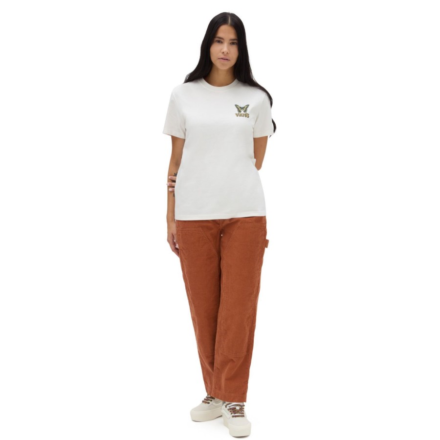 Damen VANS T-Shirts & Oberteile | Natural Fly Boyfriend T-Shirt Weis