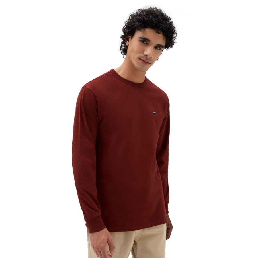 Herren VANS T-Shirts & Tank Tops | Off The Wall Classic Long Sleeve T-Shirt Rot