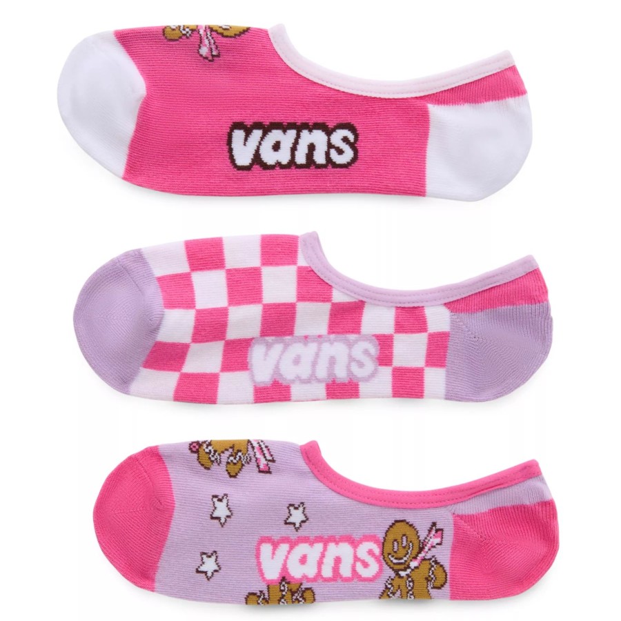 Damen VANS Socken | Ginger Board Man Canoodle Socken (3 Paar) Rosa