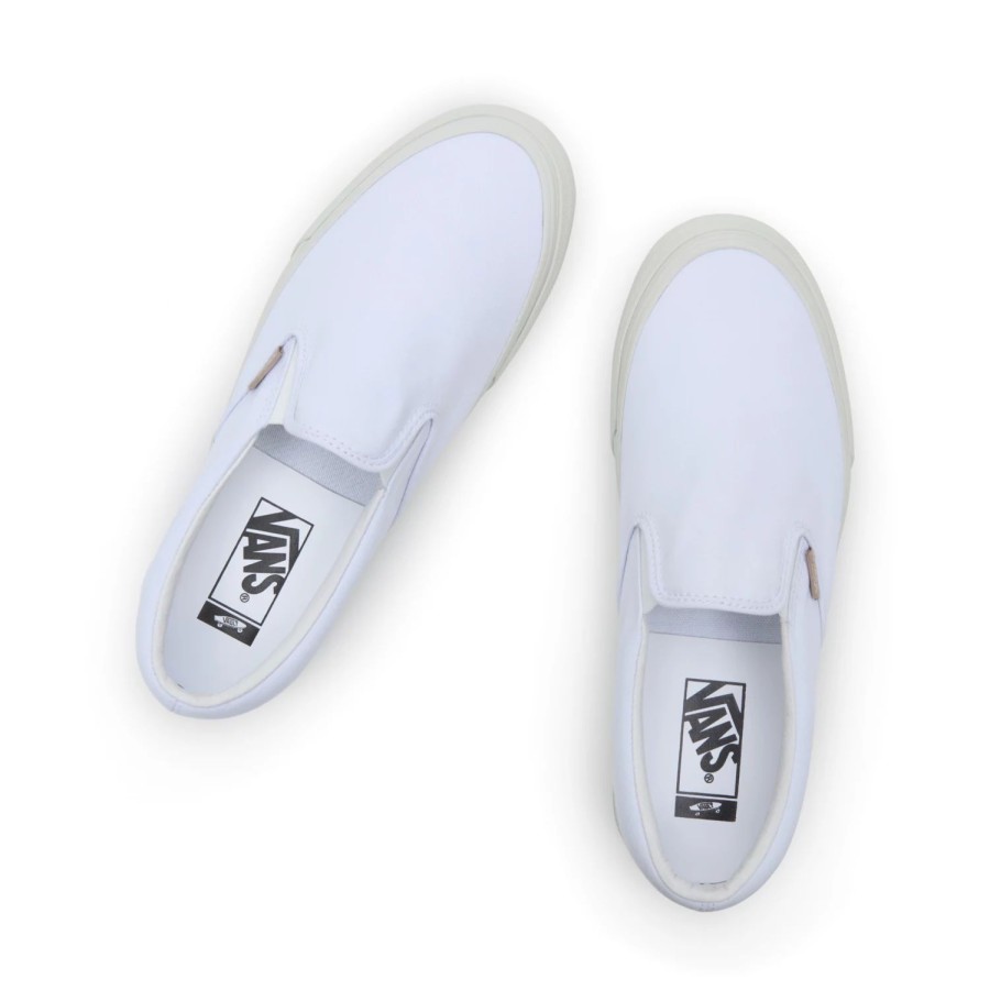 Herren VANS Slip-On-Schuhe | Vault By Vans X Jjjjound Classic Slip-On Lx Schuhe Weis