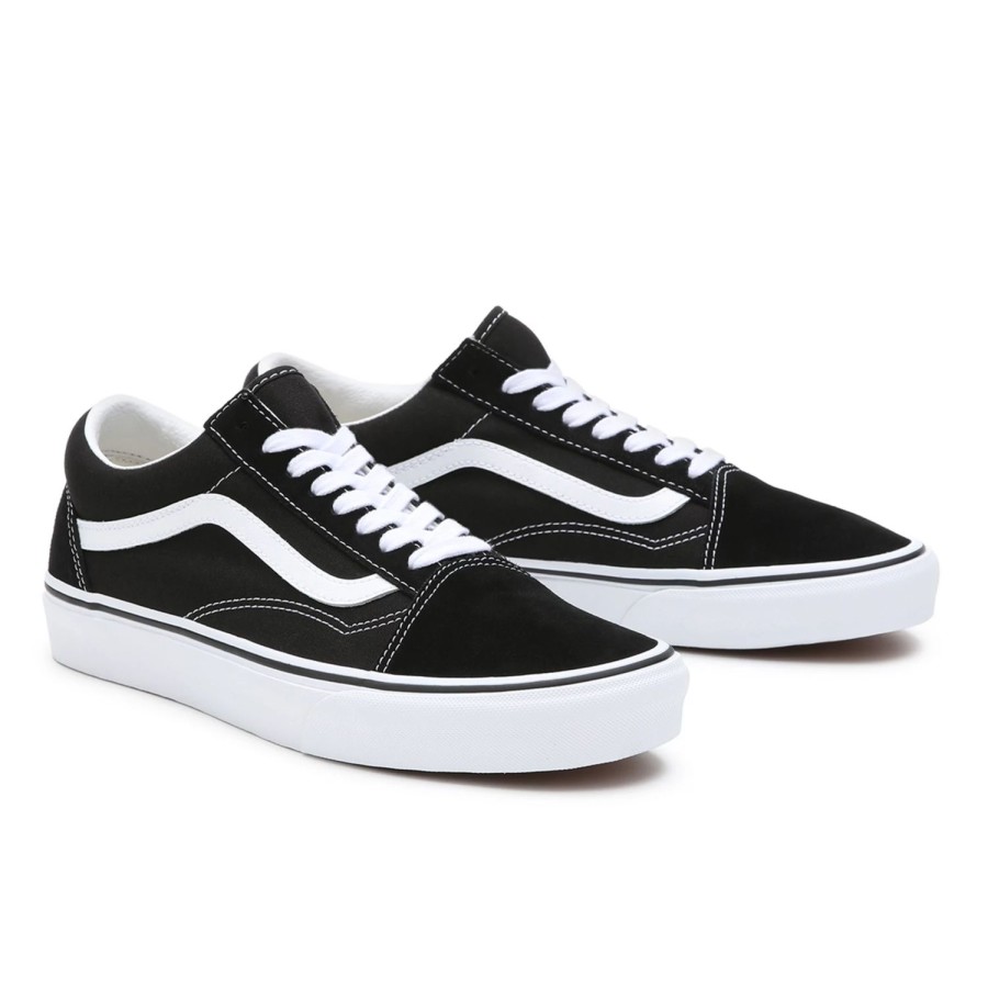 Herren VANS Low-Top-Schuhe | Old Skool In Weiter Passform Schwarz