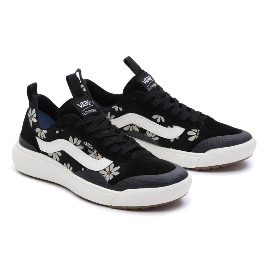 Damen VANS Ultrarange Schuhe | Ultrarange Exo Se Painted Floral Schuhe Schwarz