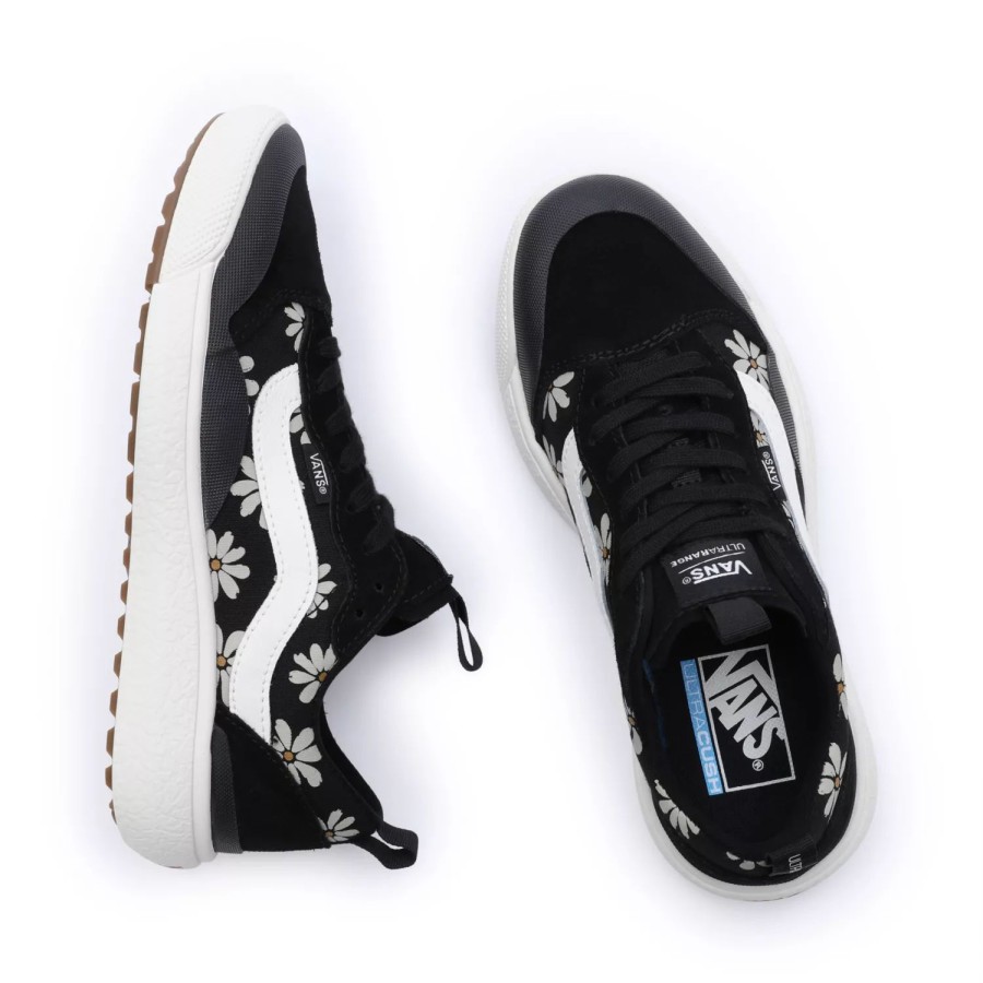 Damen VANS Ultrarange Schuhe | Ultrarange Exo Se Painted Floral Schuhe Schwarz