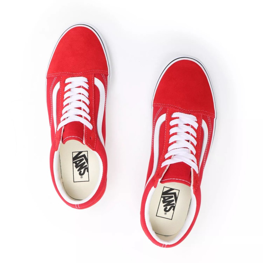 Herren VANS Low-Top-Schuhe | Old Skool Schuhe Rot