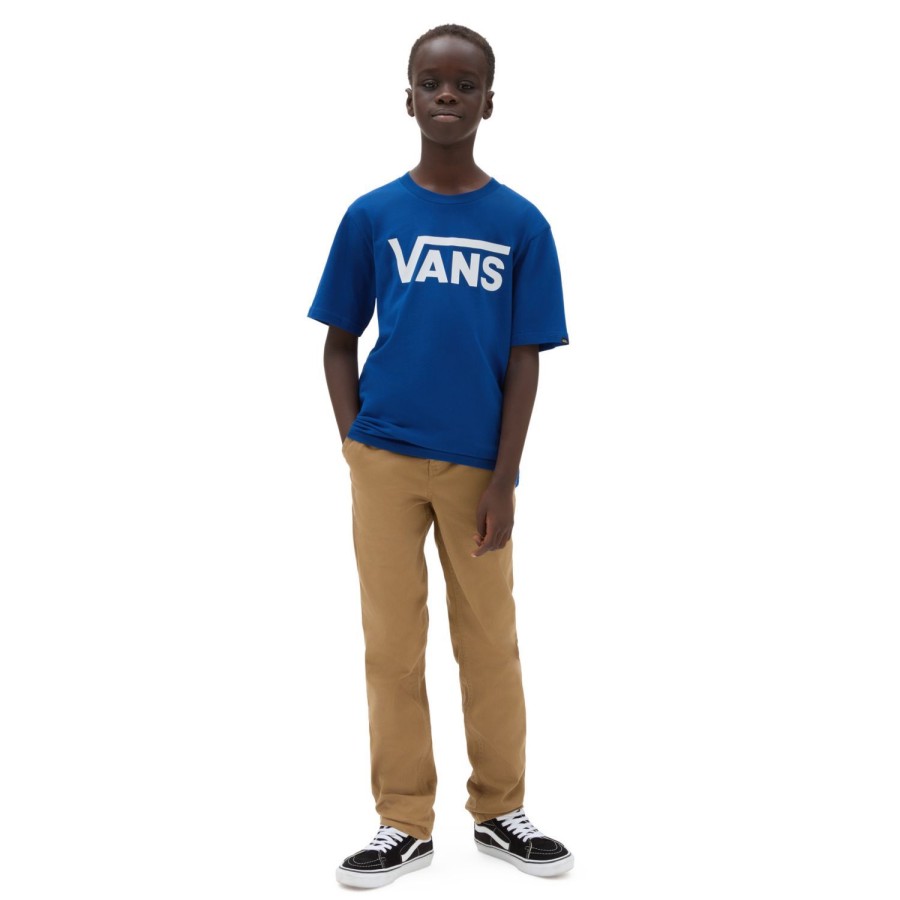 Kinder VANS Jungen-Bekleidung (8-14+) | Jungen Vans Classic T-Shirt (8-14 Jahre) Blau, Weis