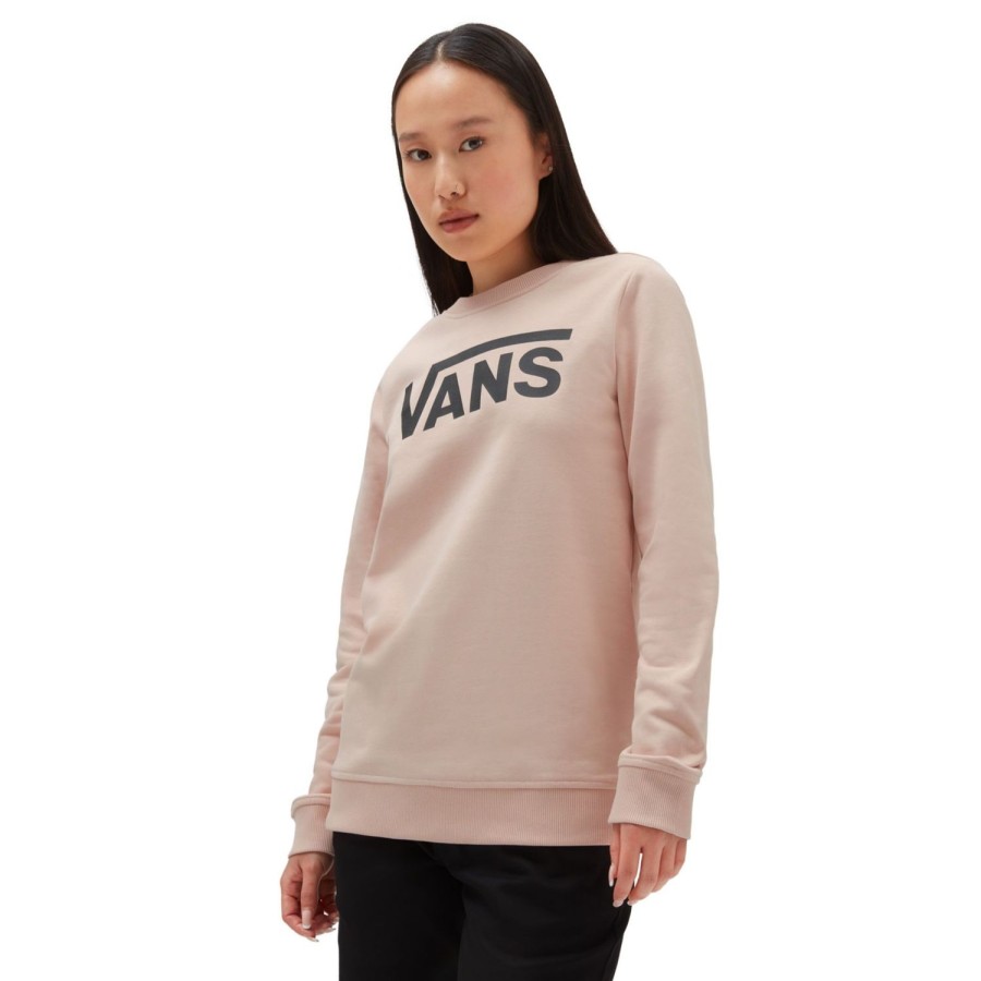 Damen VANS Kapuzenpullover & Pullover | Classic V Crew Sweatshirt Rosa