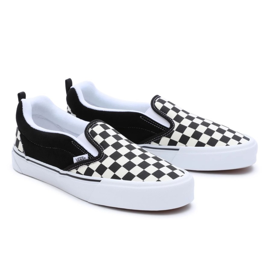 Herren VANS Slip-On-Schuhe | Knu Slip Schuhe Schwarz, Weis