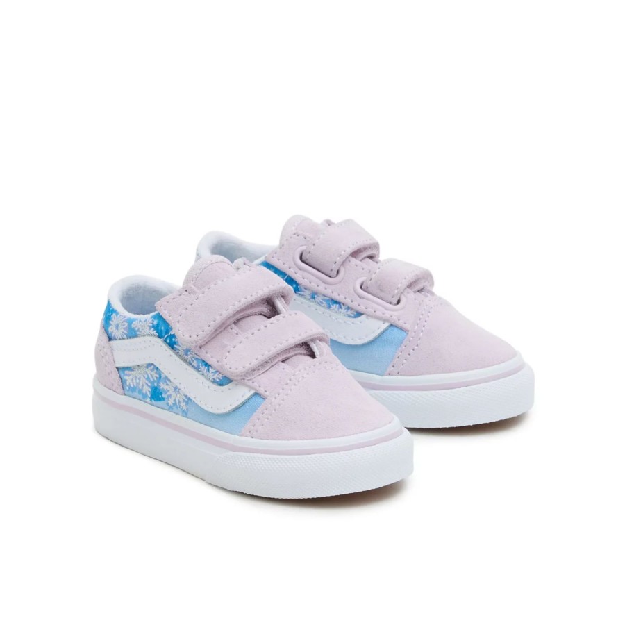 Kinder VANS Easy On, Easy Off | Kleinkinder Old Skool Schuhe Mit Klettverschluss (1-4 Jahre) Violett