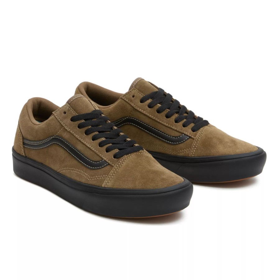 Damen VANS Comfycush Schuhe | Old Skool Comfycush Wildlederschuhe Braun