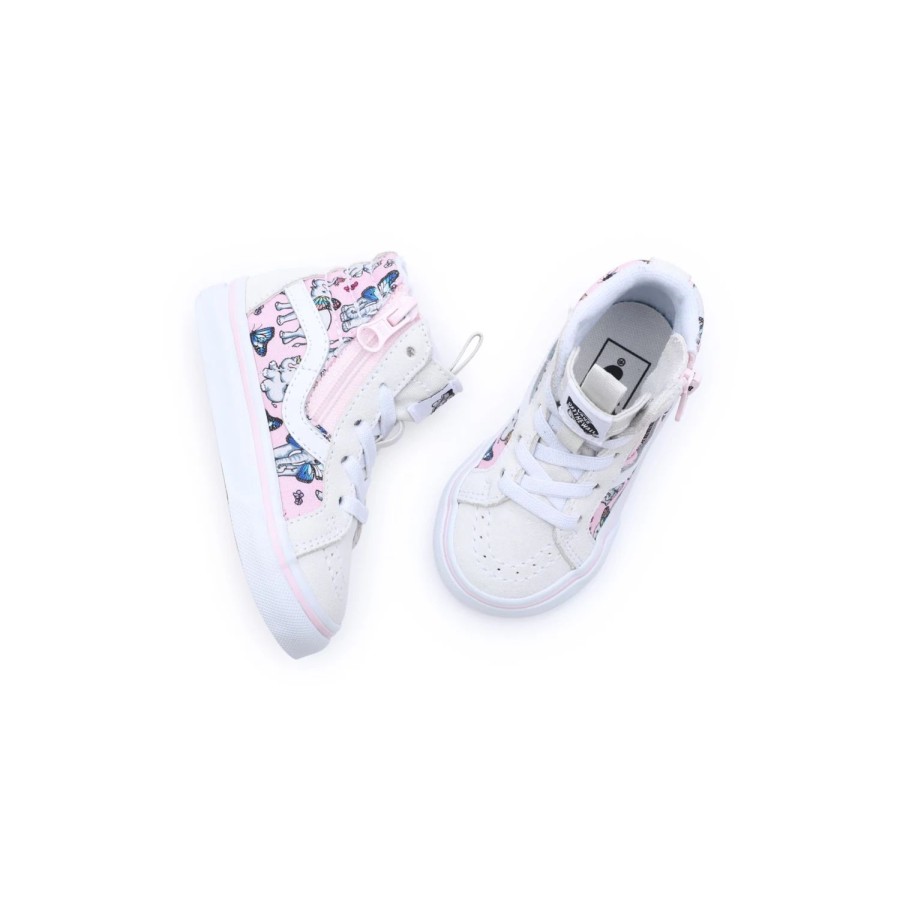 Kinder VANS Classics | Kleinkinder Sk8-Hi Reissue Side Zip Schuhe (1-4 Jahre) Grau, Rosa