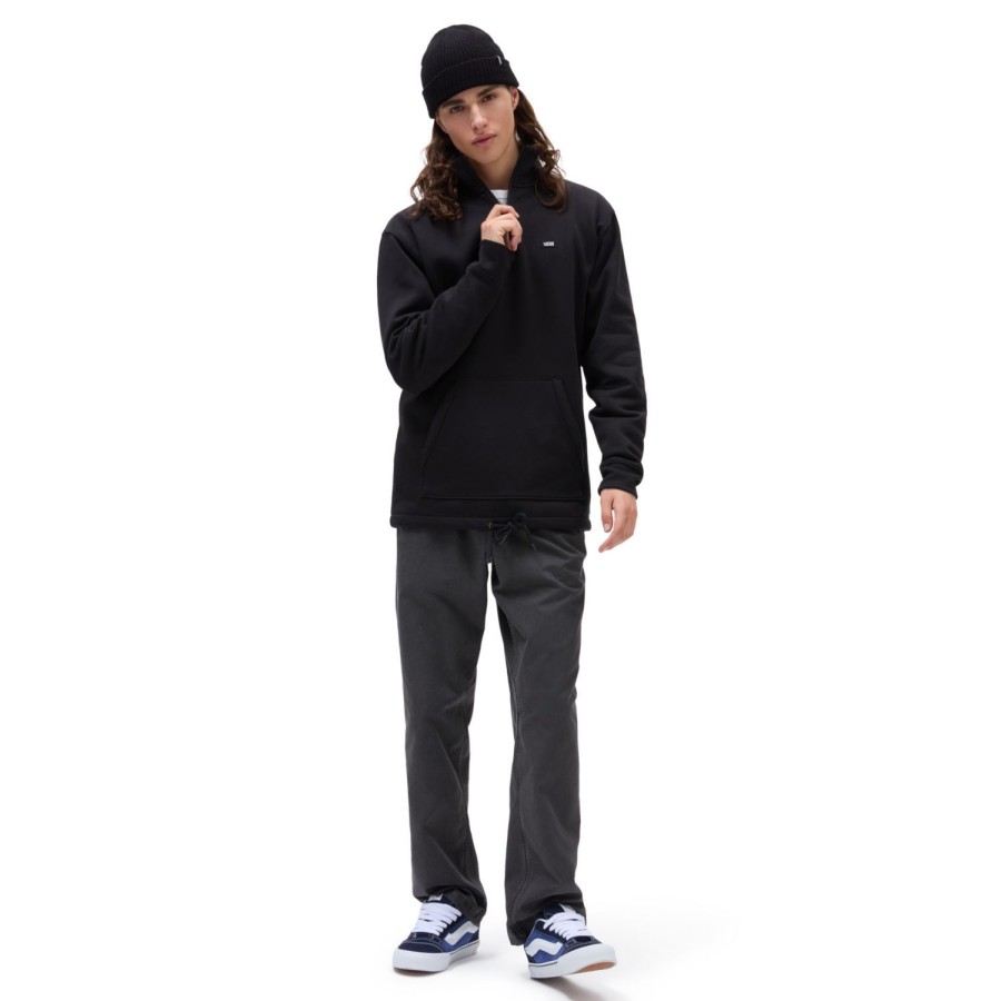 Herren VANS Kapuzenpullover & Sweatshirts | Versa Standard Q-Zip Schwarz