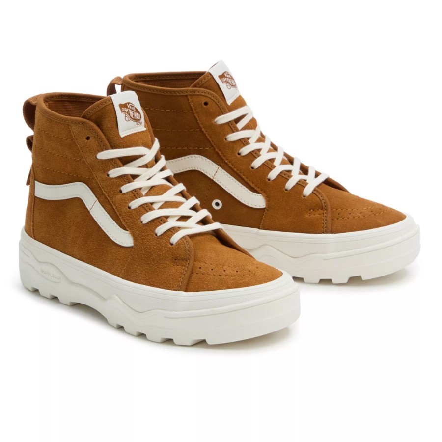 Damen VANS Plateauschuhe | Sentry Sk8-Hi Mte-1 Schuhe Gelb, Beige