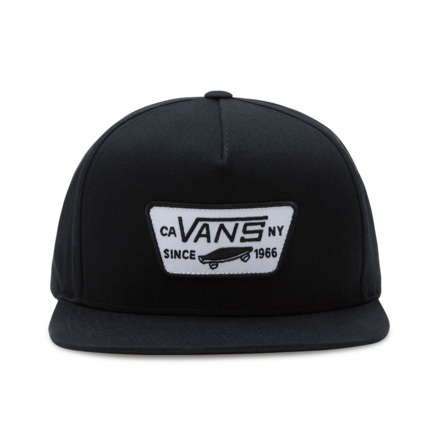 Herren VANS Mutzen, Caps & Hute | Full Patch Snapback Kappe Schwarz