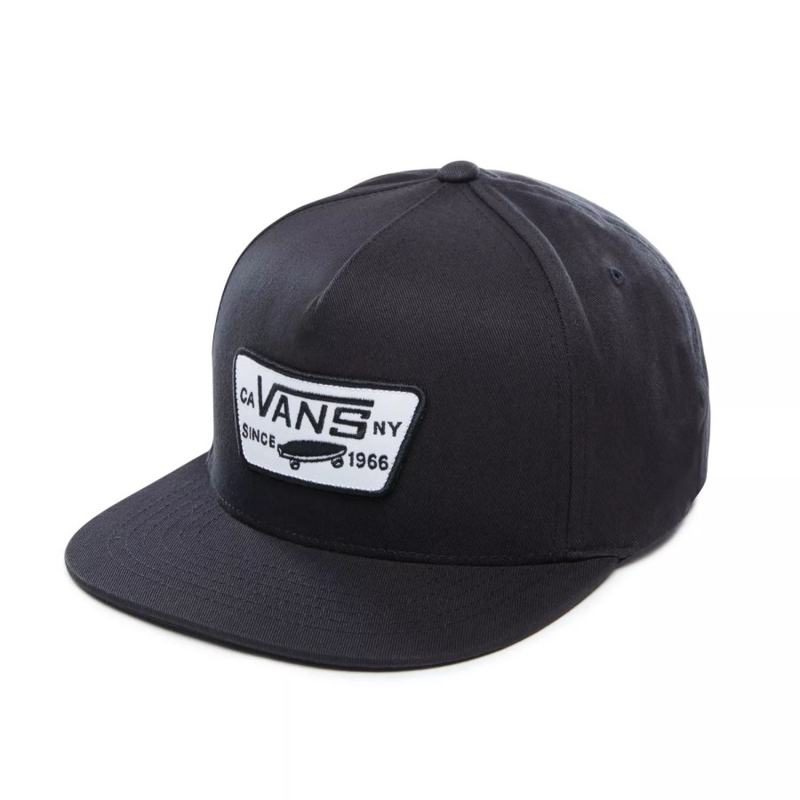 Herren VANS Mutzen, Caps & Hute | Full Patch Snapback Kappe Schwarz