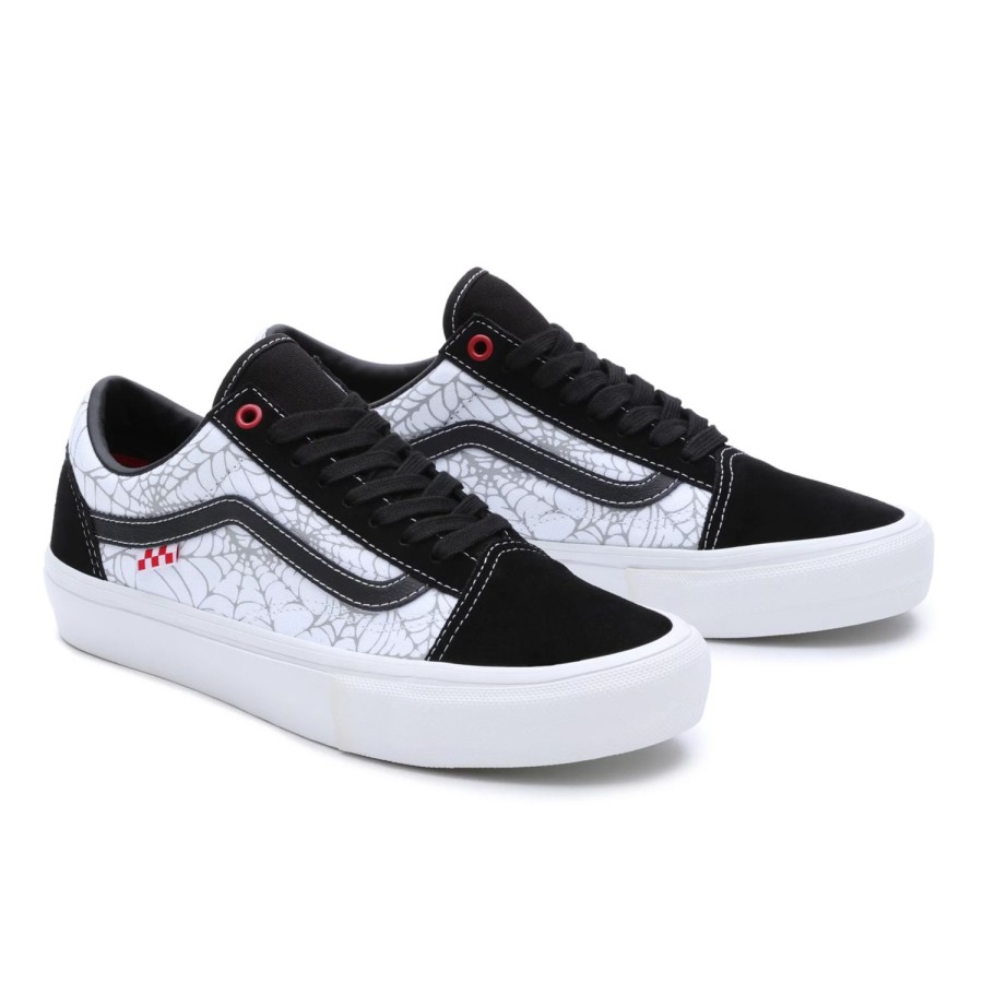 Herren VANS Skateschuhe | Black Widow Spider Old Skool Schuhe Schwarz