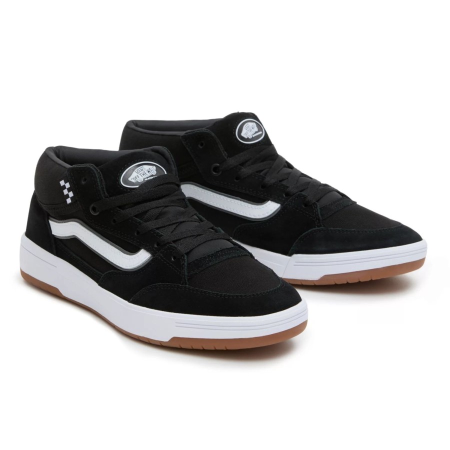 Herren VANS Skateschuhe | Zahba Mid Schuhe Schwarz